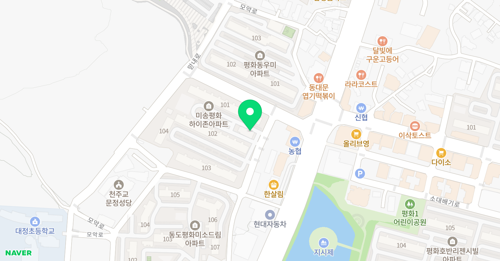 전주연지 태권도장 위치