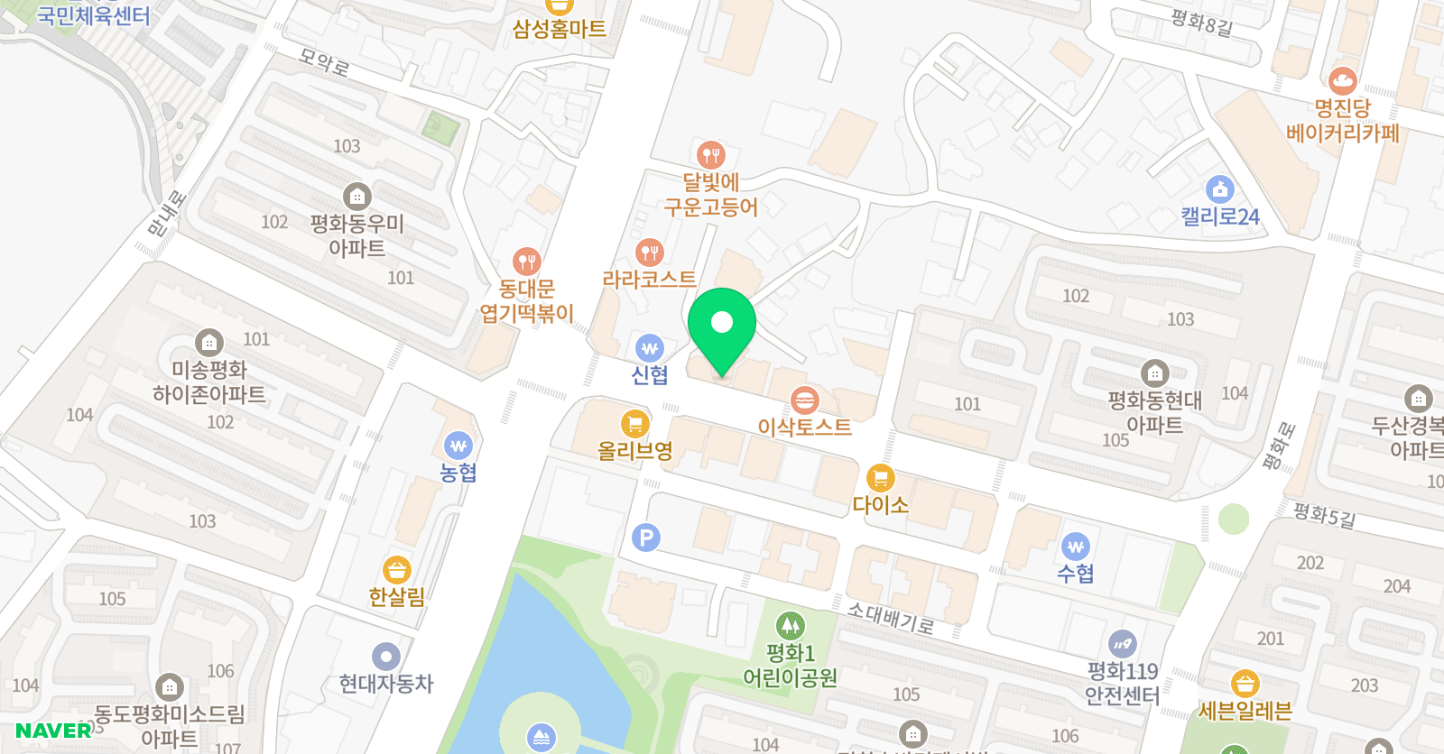 셀라 영어학원 위치