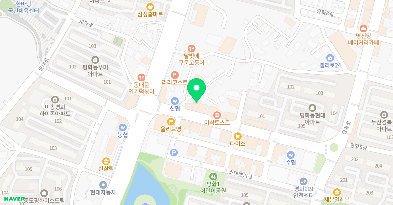스마트해법 영어 스마트해법 수학 평화미래 학원 점 위치