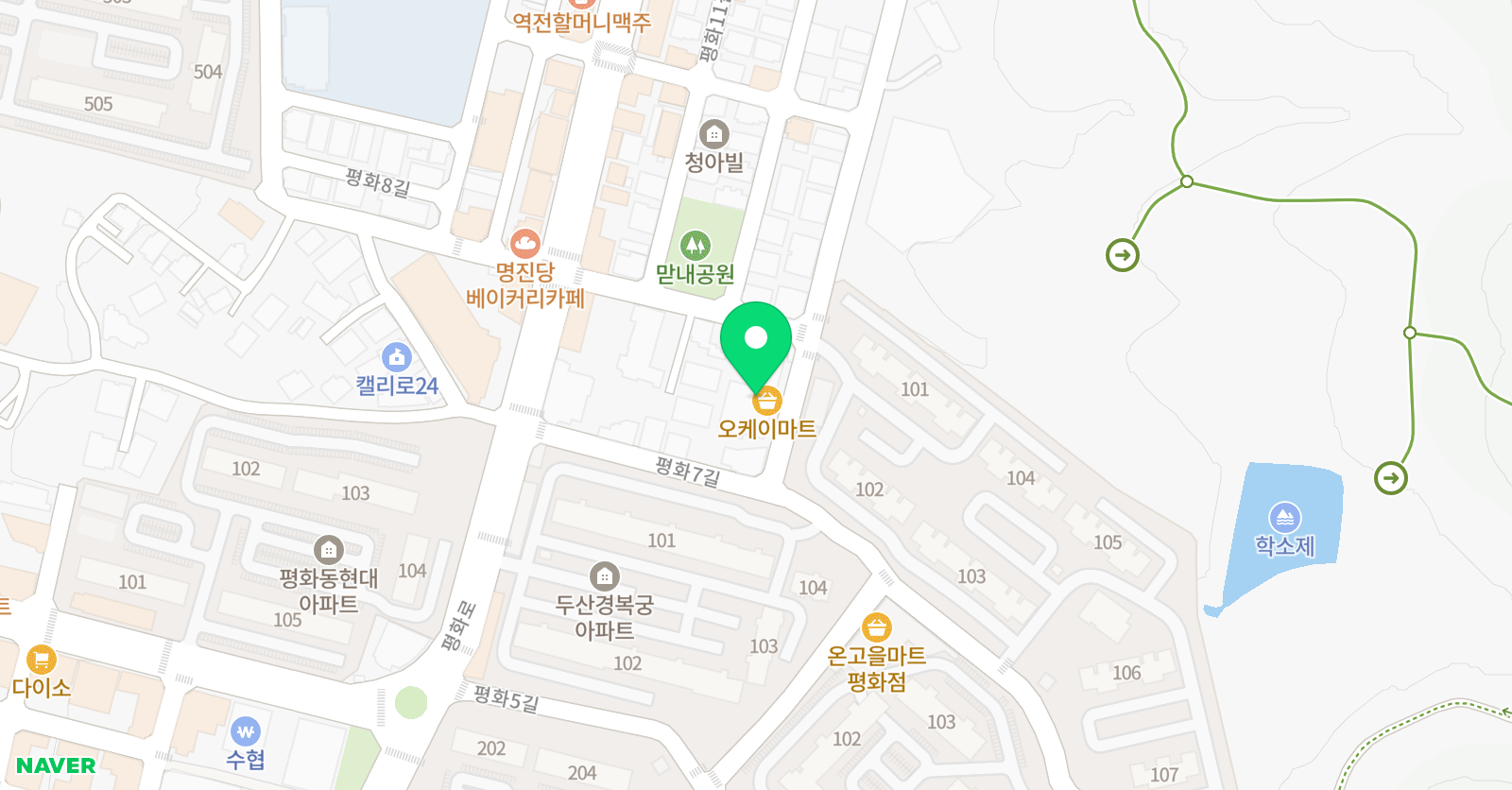 유앤 풋볼클럽 평화점 위치
