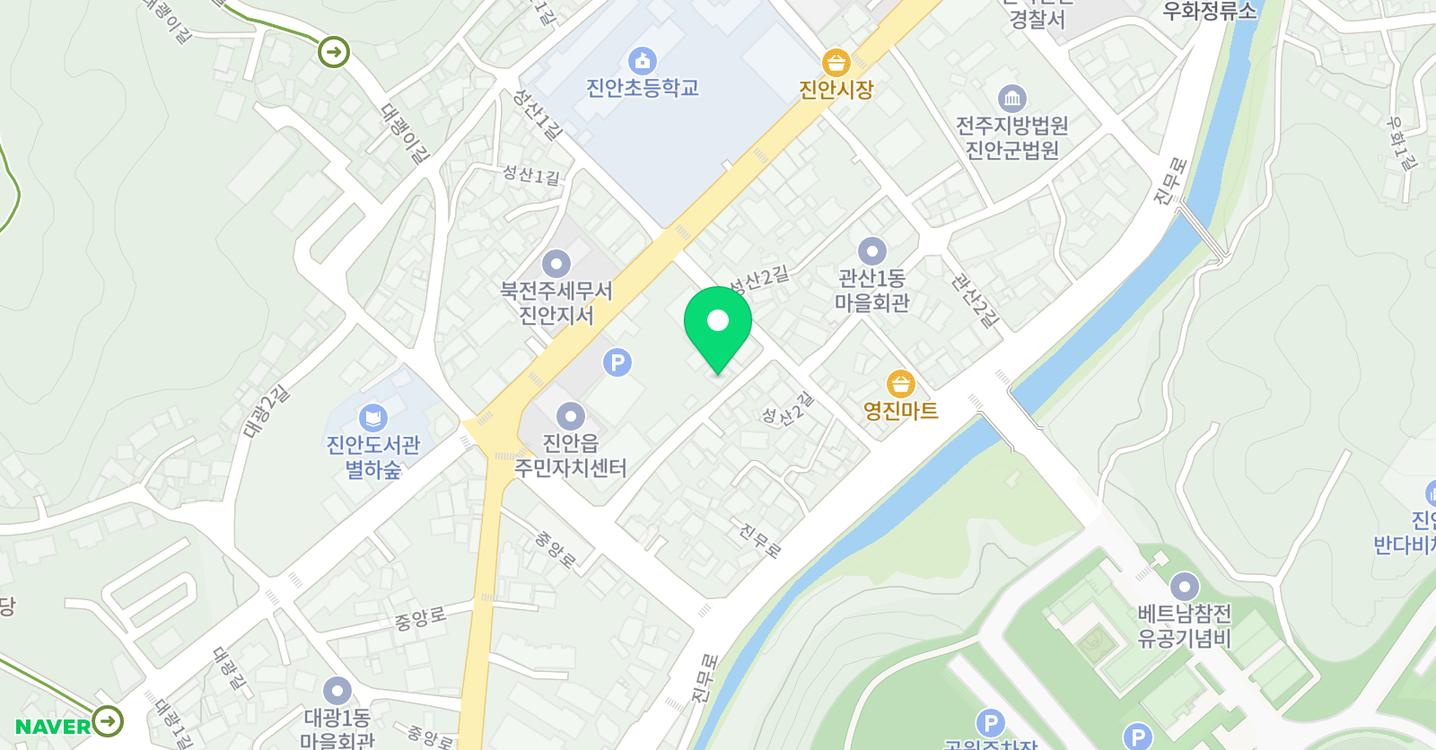 윤선생 우리집앞 진안대성 영어교습소 위치