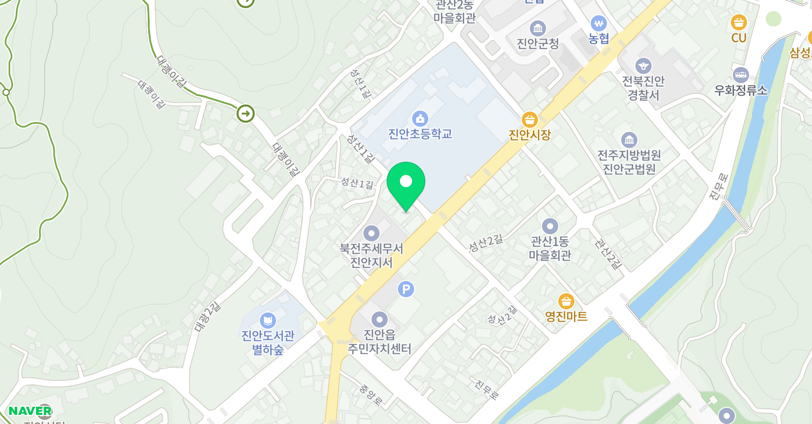 공터영어 전북진안센터 위치