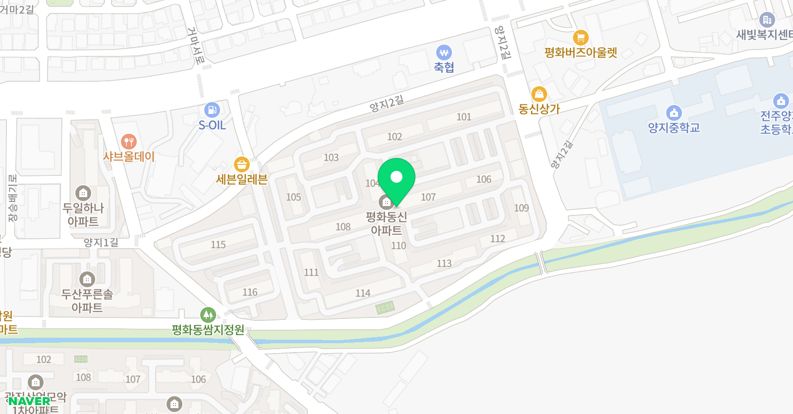 윤선생 우리집앞 영어교실 평화양지센터 위치