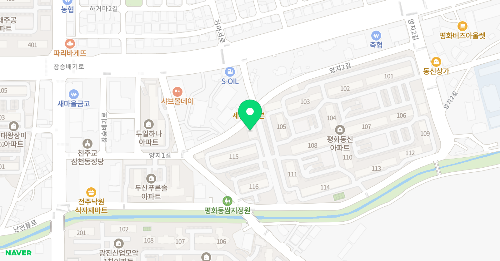 위너스 영어수학학원 위치