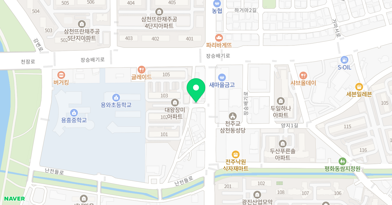 뮤엠영어 삼천1캠퍼스 위치