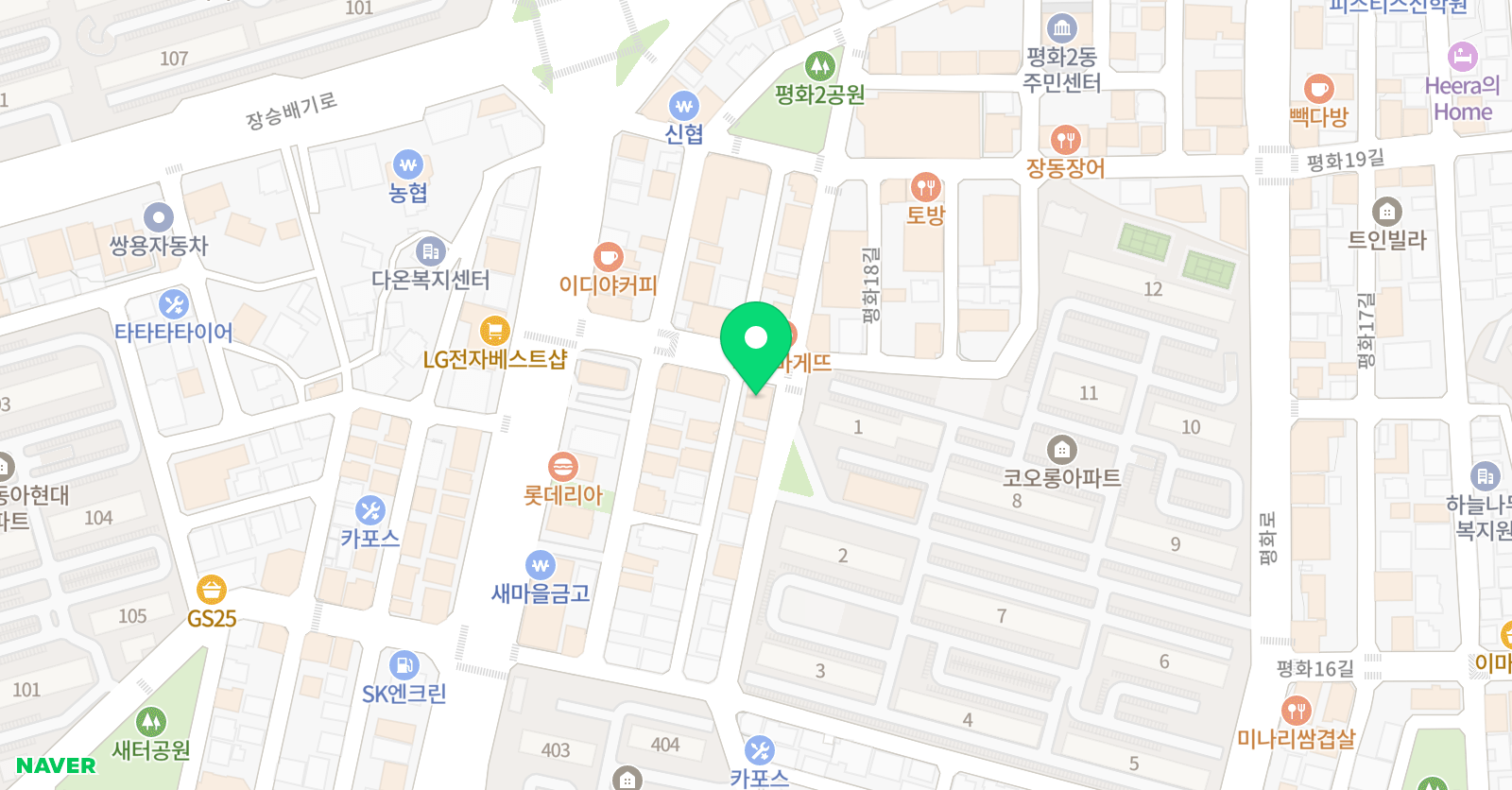 박선생 수학학원 위치