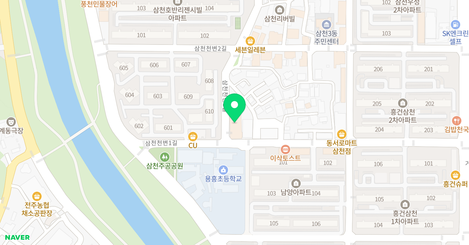 라온 영재학원 위치