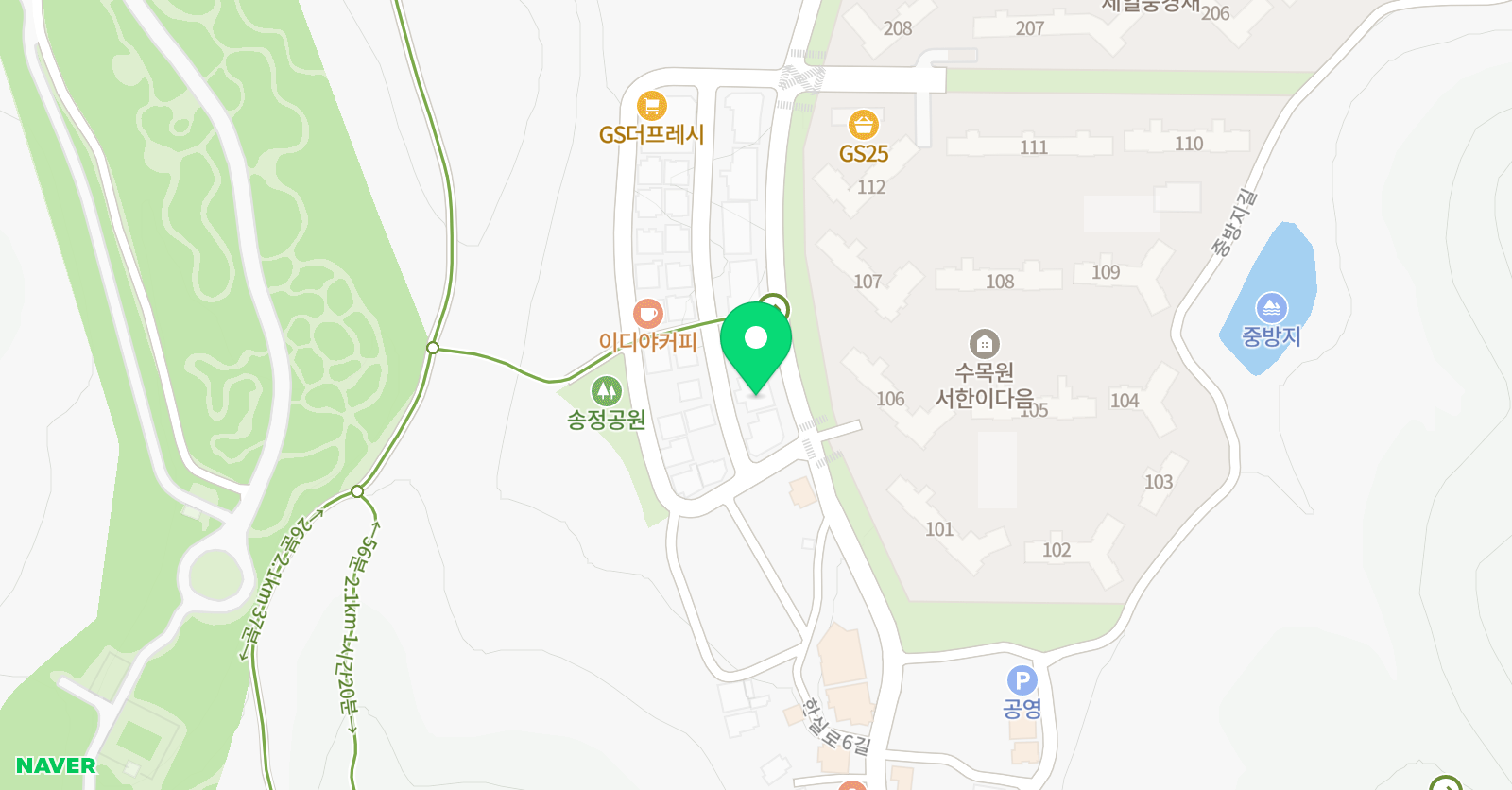 책나무 대곡2지구 독서학원 위치