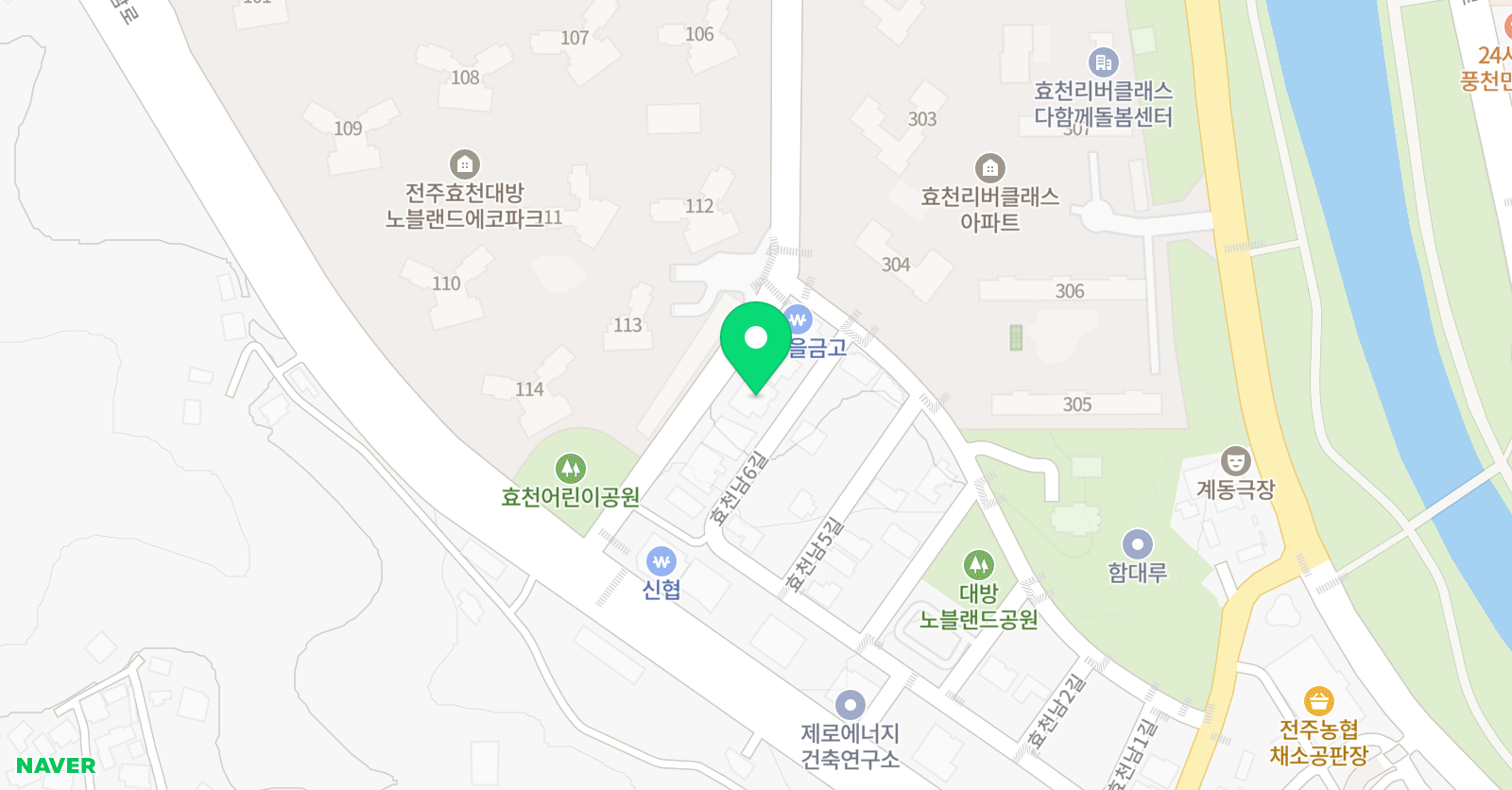 프란체스킹 어학원 효천 위치