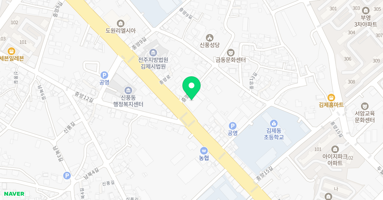 한우리 신풍독서토론논술교습소 위치