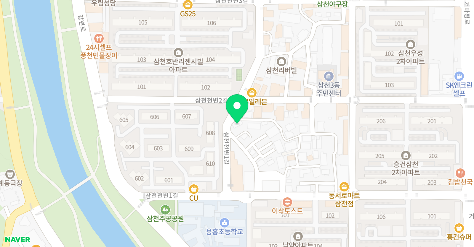 똑똑똑 미술학원 위치