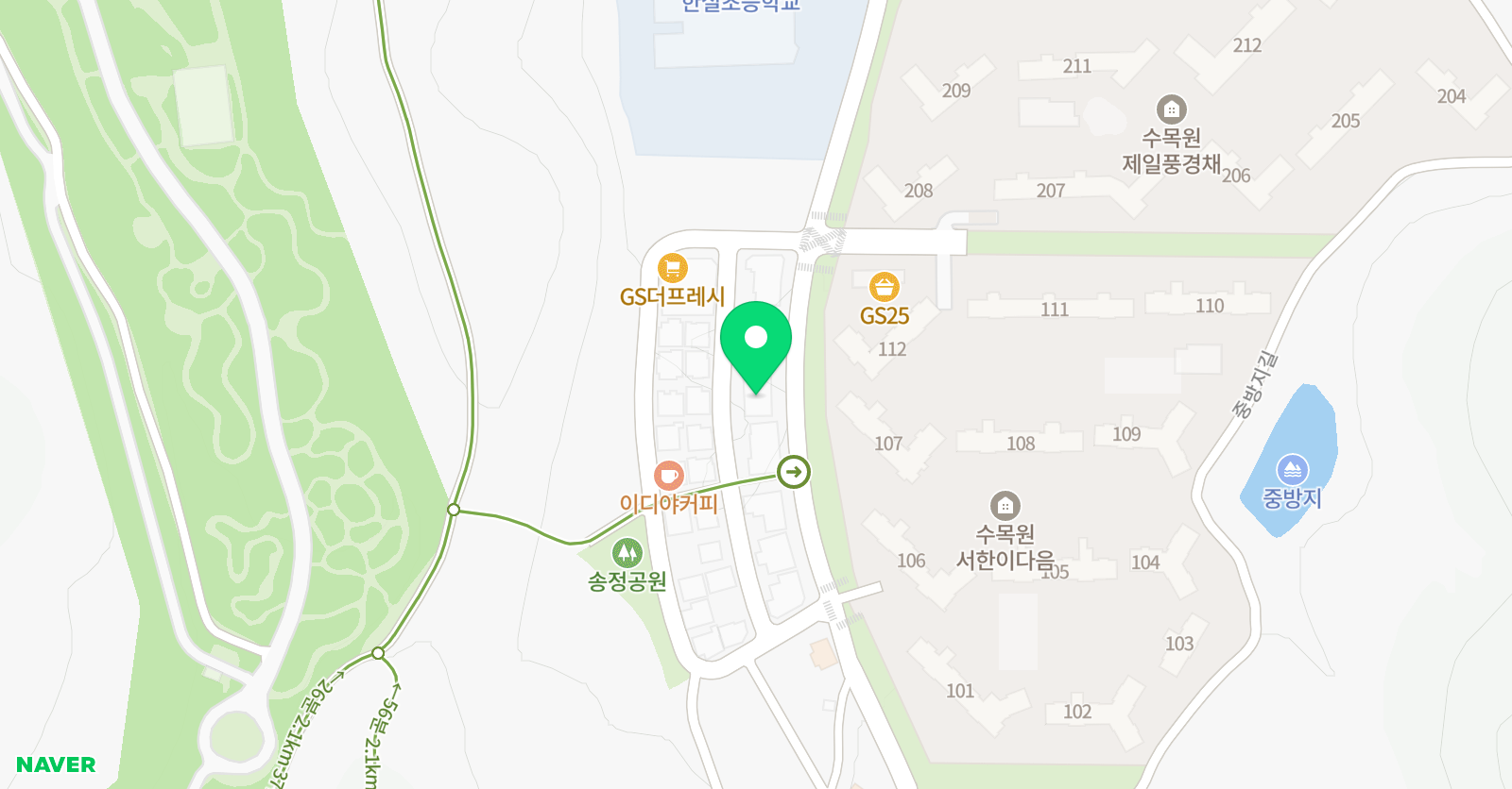 원탑 수학과학학원 위치