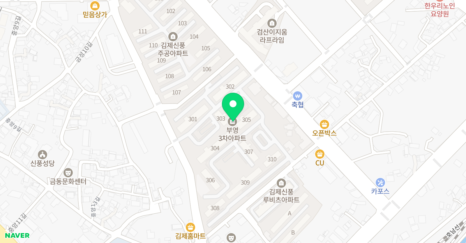 건반위의콩나물 학원 위치