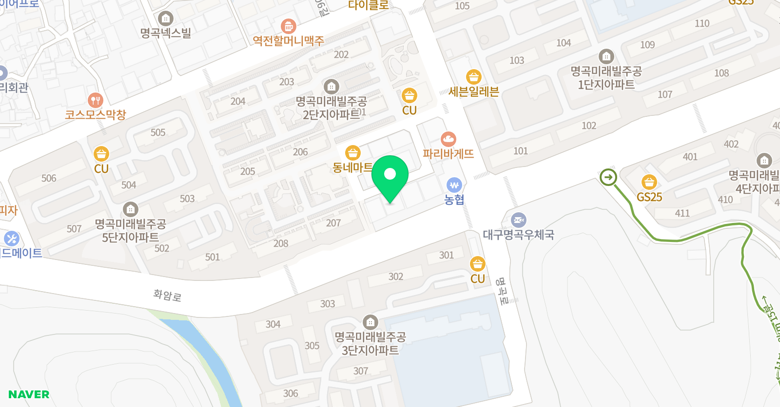 책나무 독서학원 명곡 위치