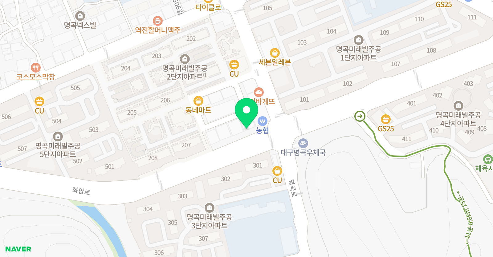 뮤엠 영어명곡 어학원 위치
