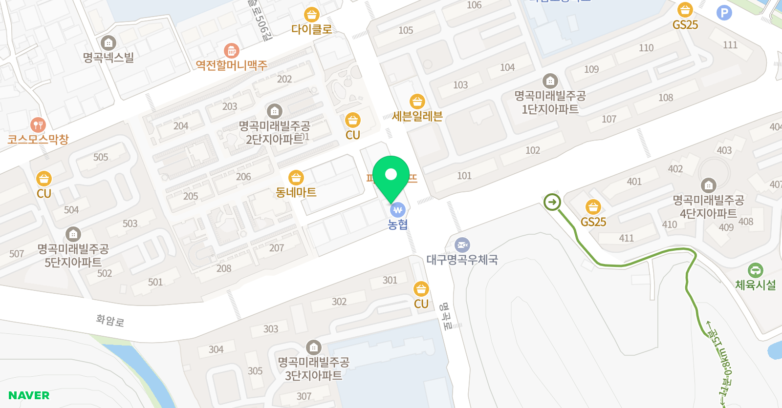 이우승 수학전문학원 위치