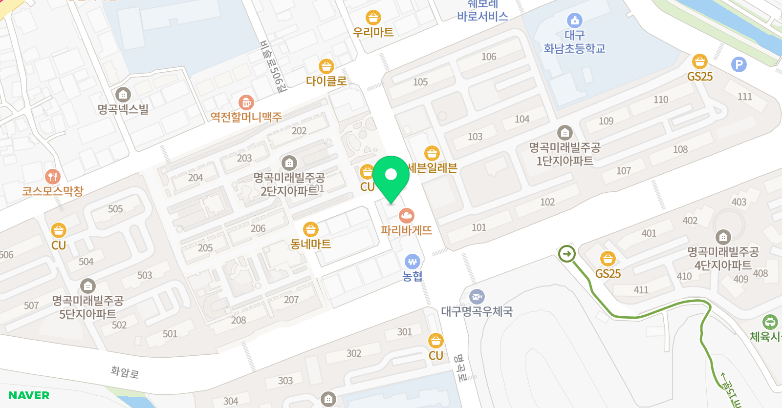IBT일등 영수학원 위치