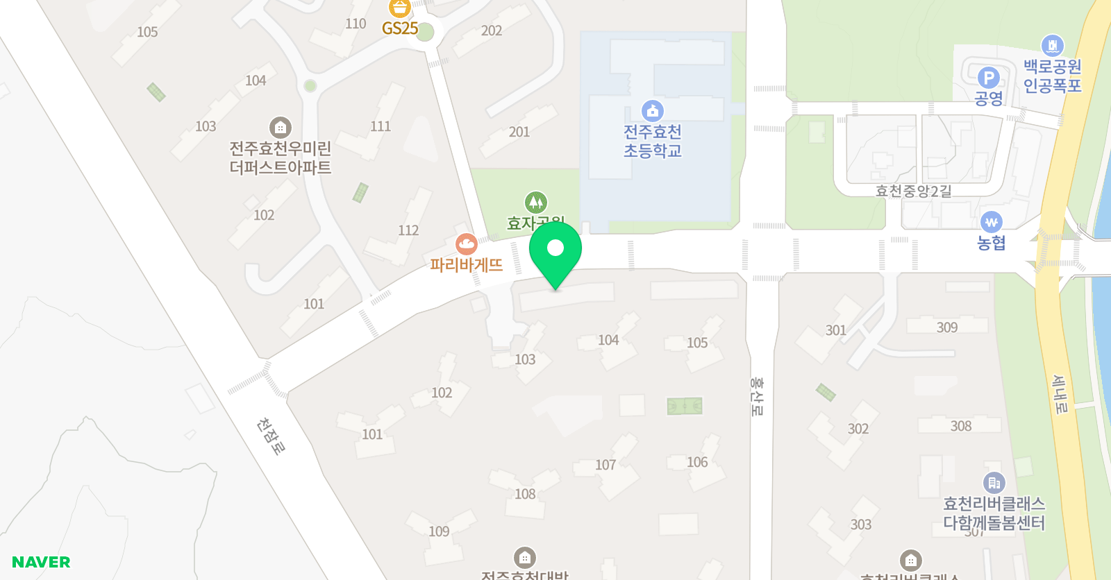 봄소리 피아노학원 위치