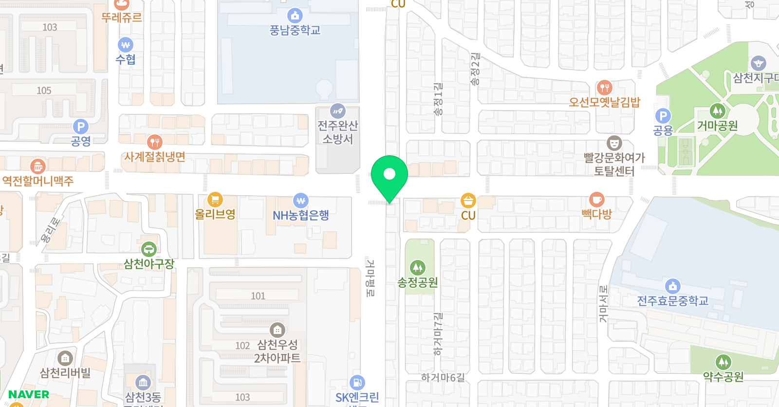 이완수 케이스피치 학원 위치