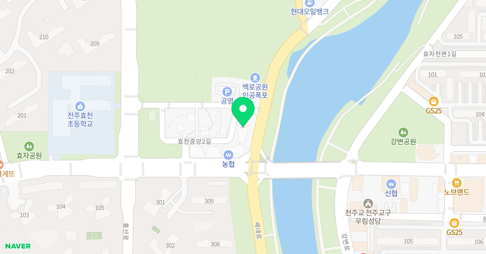 유명아트 미술학원 위치