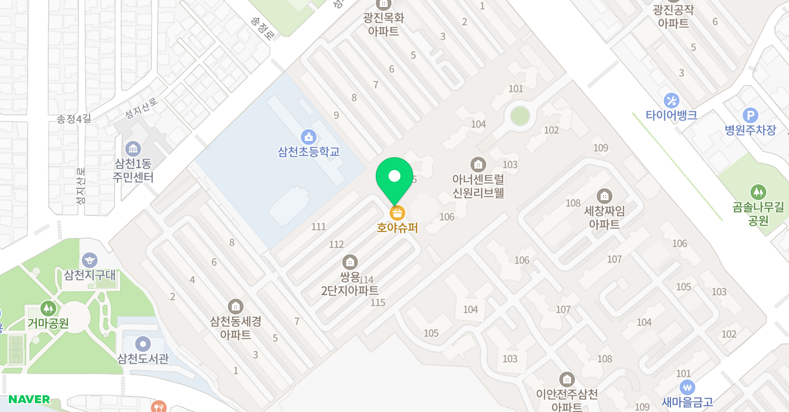 스마트해법수학 탑매쓰 수학학원 위치