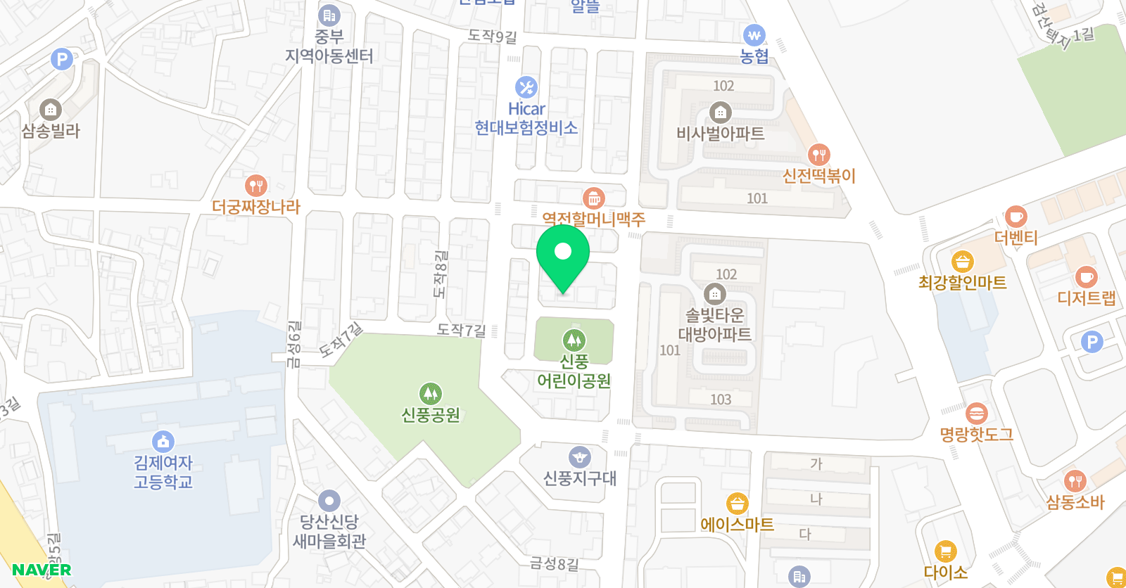 월넛쥬니어스쿨 학원 위치