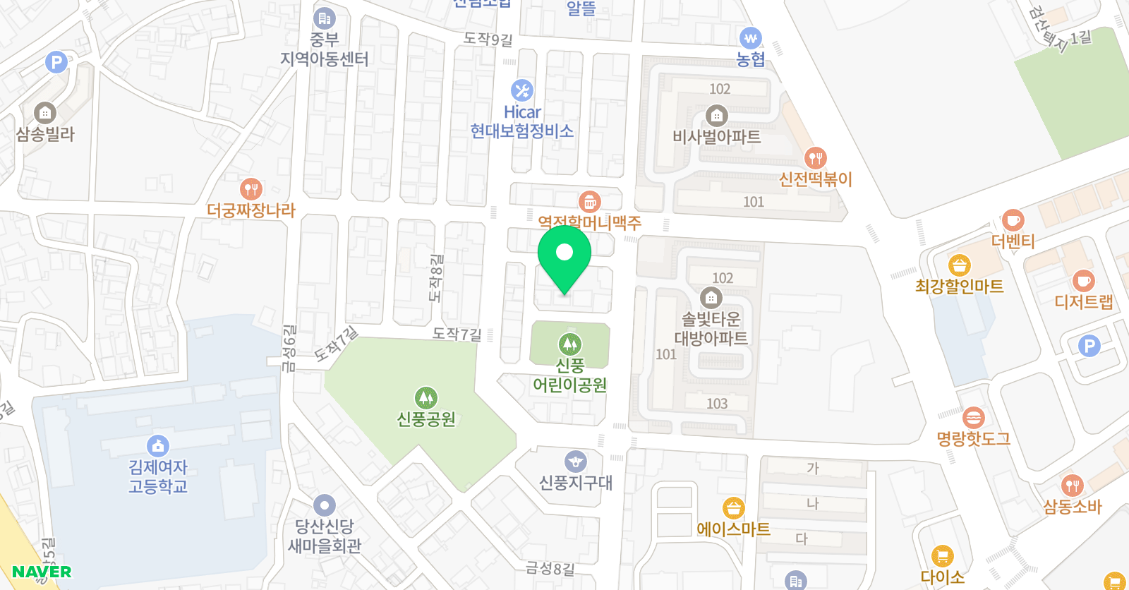 월넛쥬니어스쿨 김제점 위치