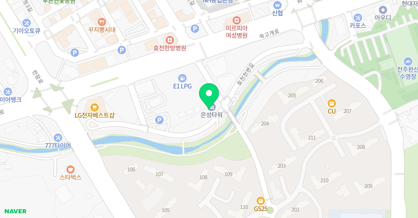 수학의언어 효천학원 위치
