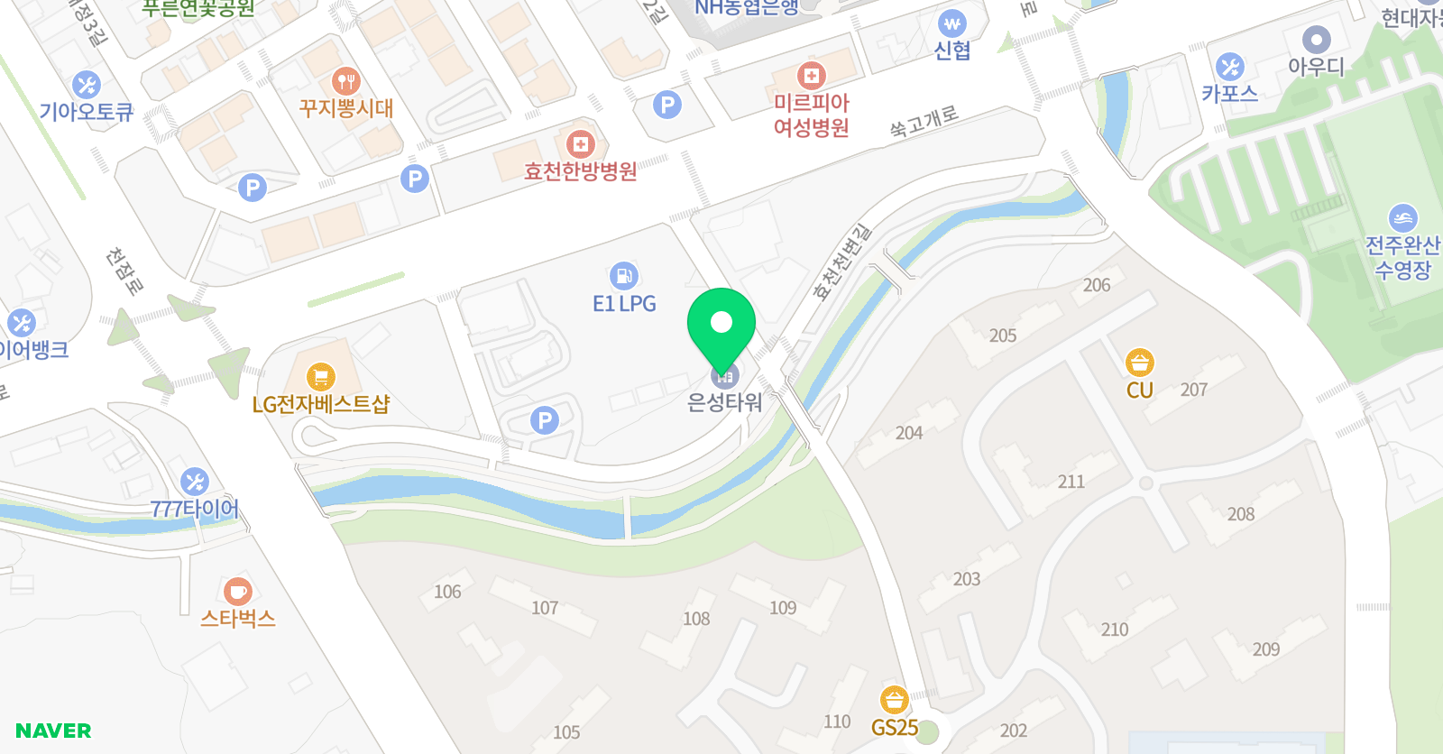 쿼크 수학영어전문학원 위치