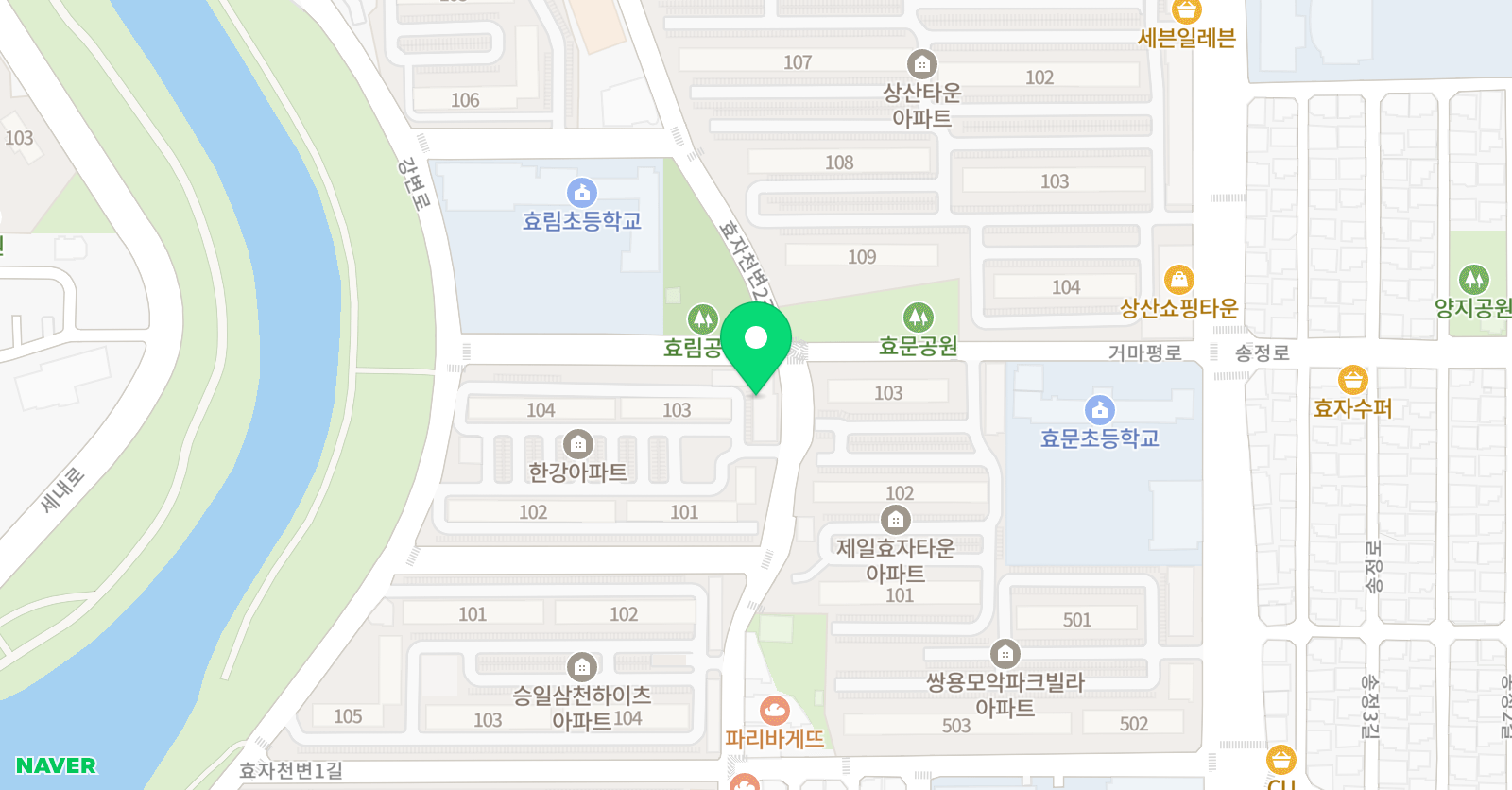 리드인 효림점 위치