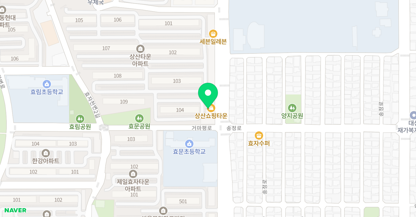 레이첼 영어학원 위치