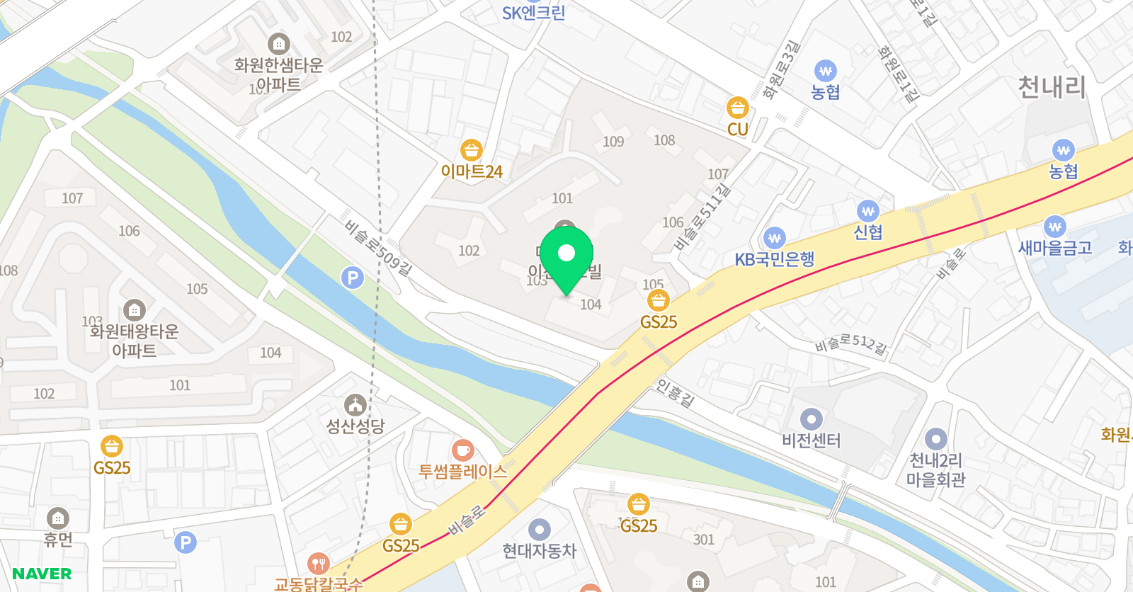 와이즈스터디 영수학원 위치