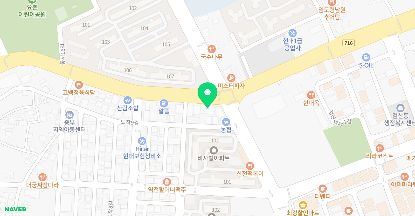TOP 영어학원 위치