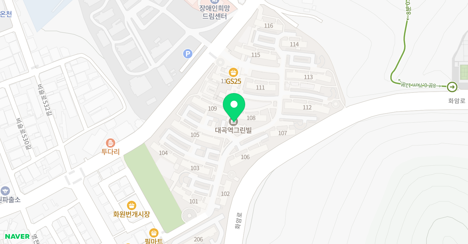 푸르넷 그린빌공부방 위치