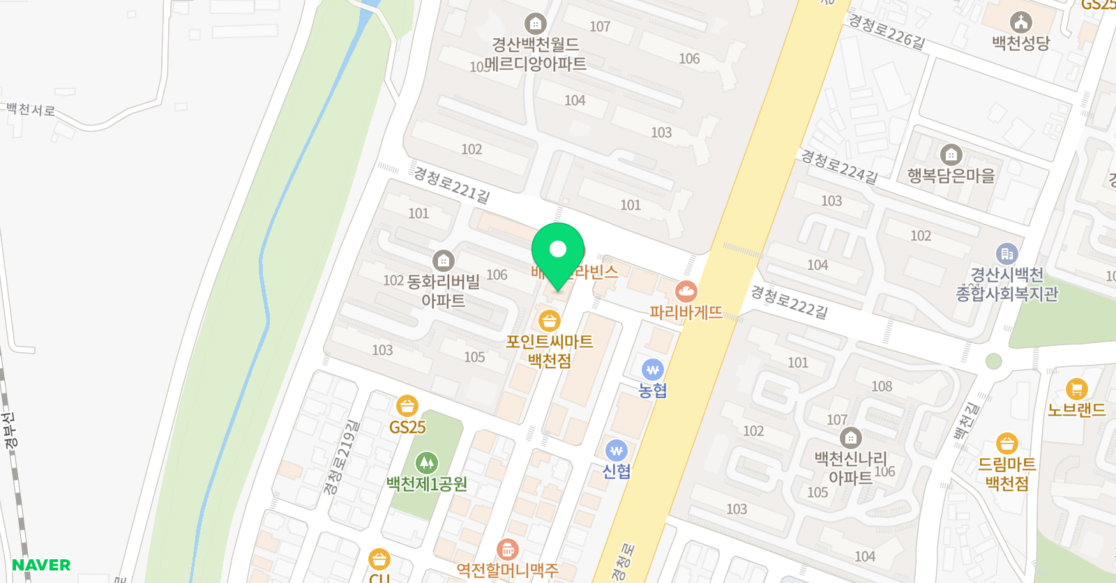 킹스뮤직 음악학원 경산본원 위치