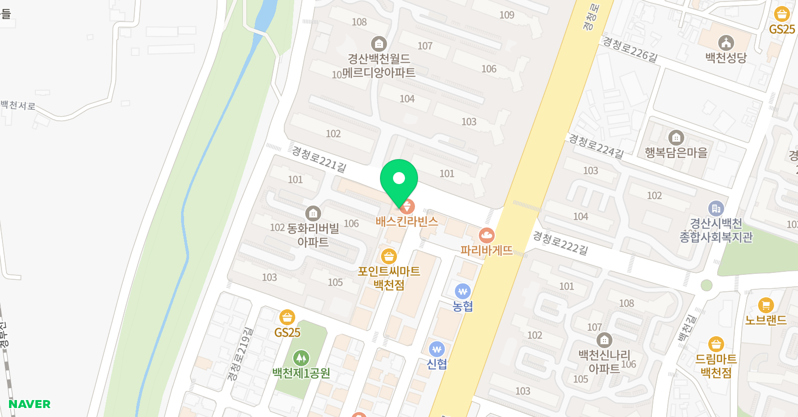 책나무 독서학원 삼성현 위치