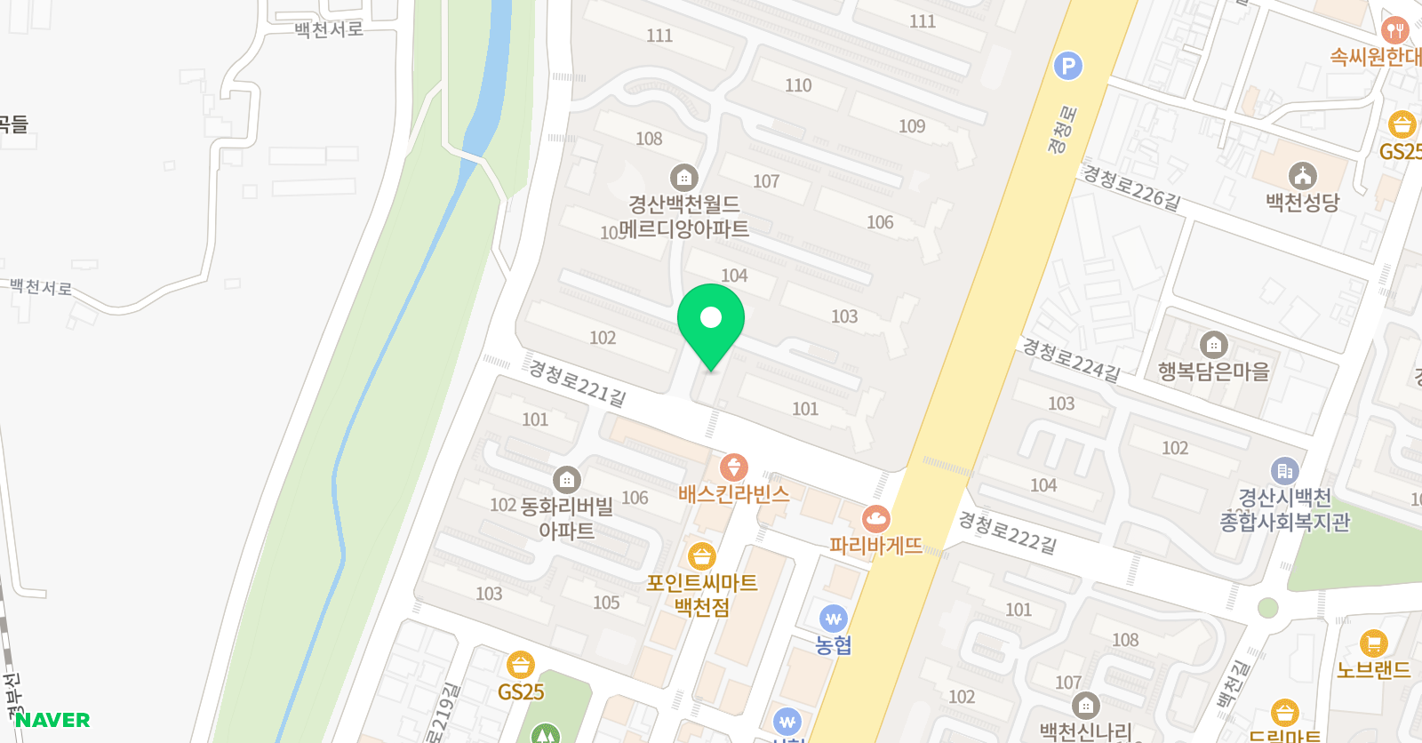 월드메르디앙 피아노 위치