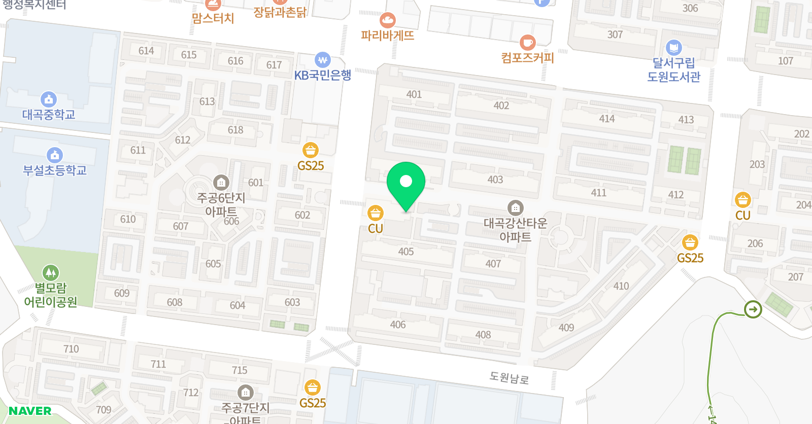 스마트 해법수학 도원점 위치