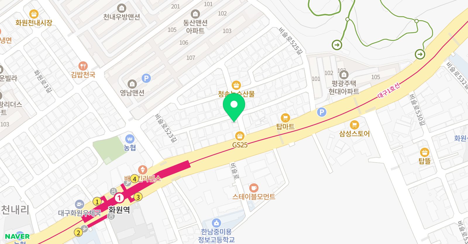 대구 피아노 위치