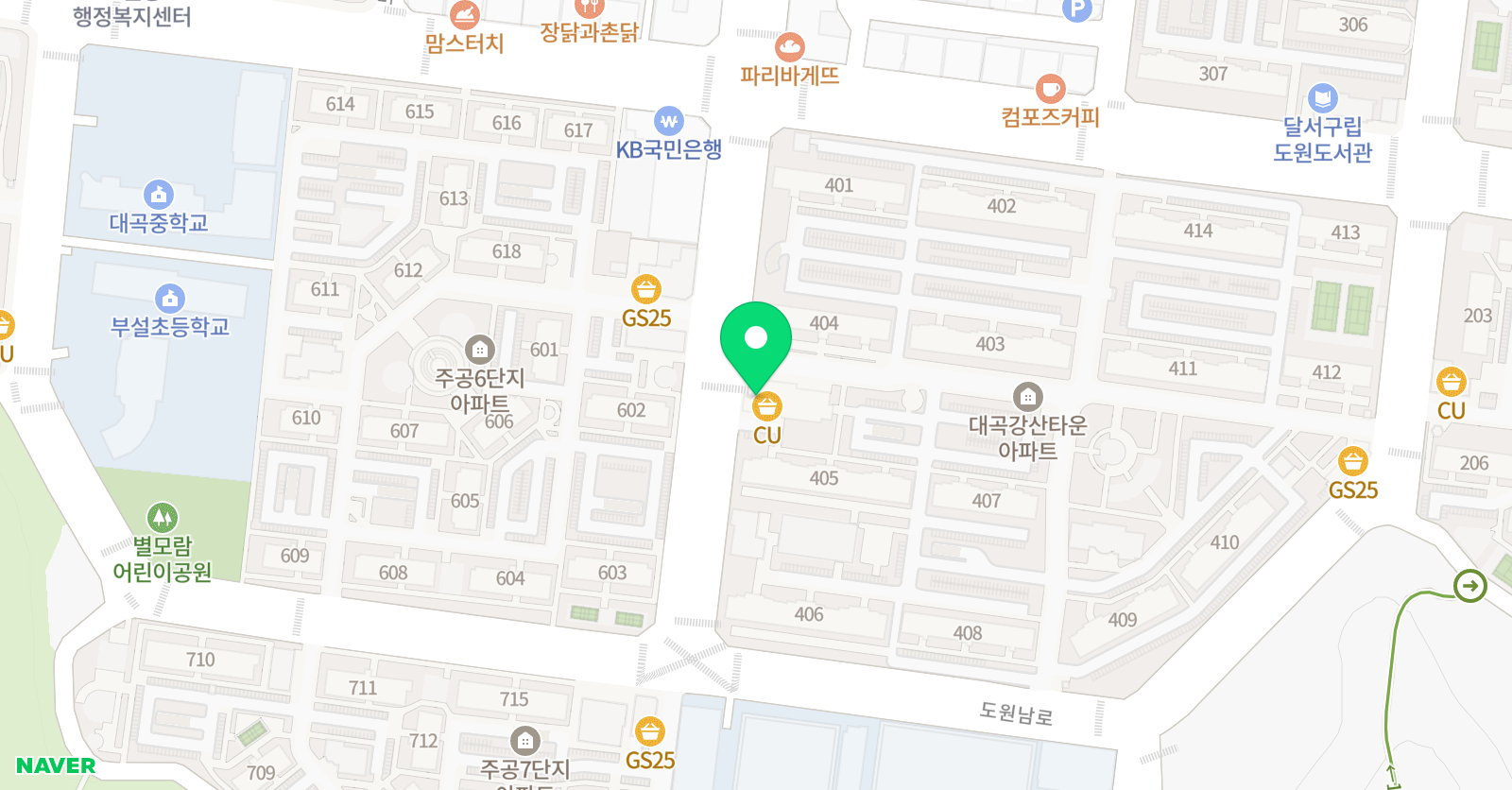 강산 수학교습소 위치