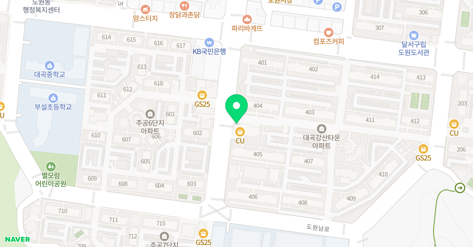 아트톡 미술학원 위치