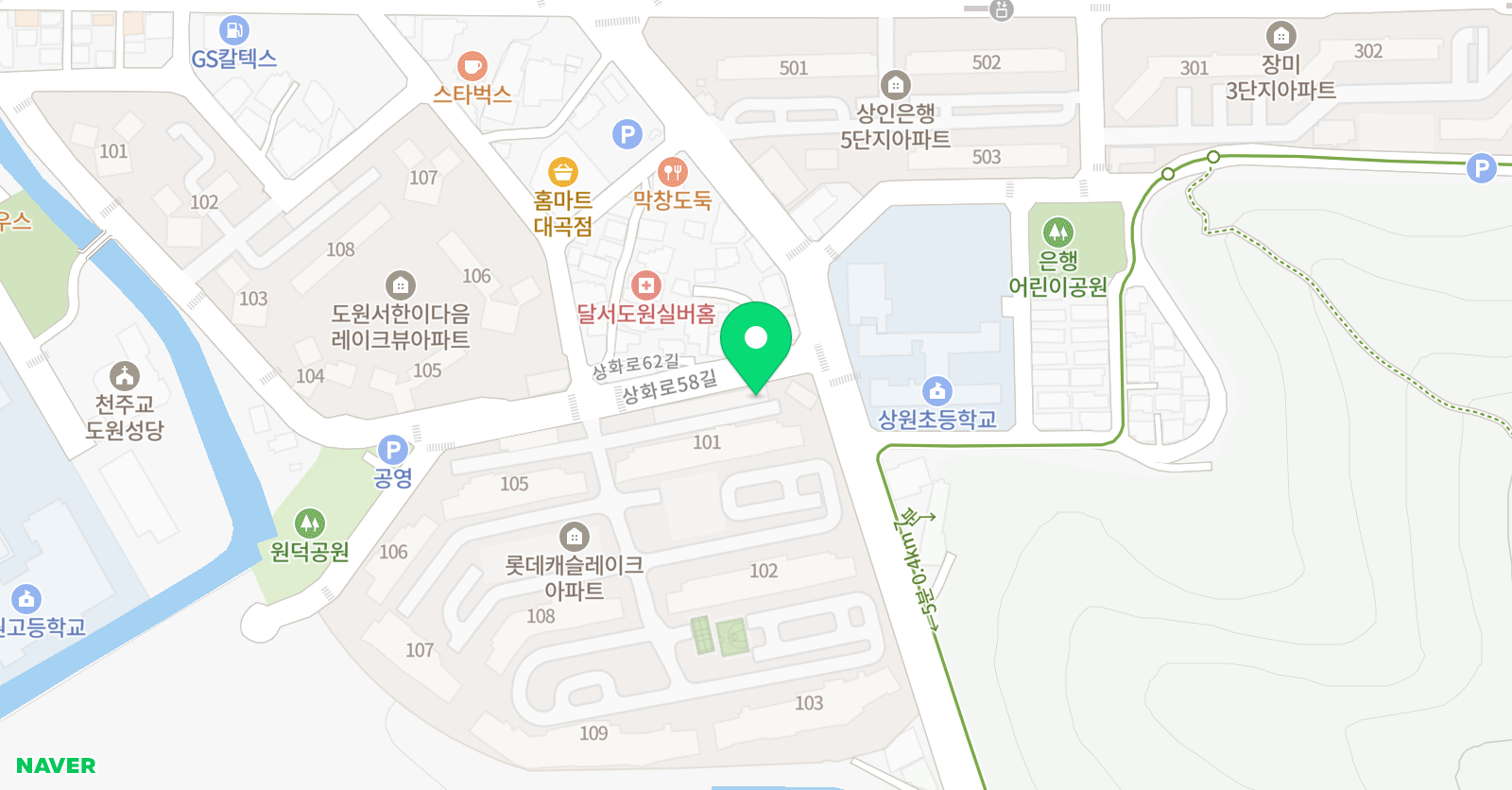키즈앤아트 학원 위치