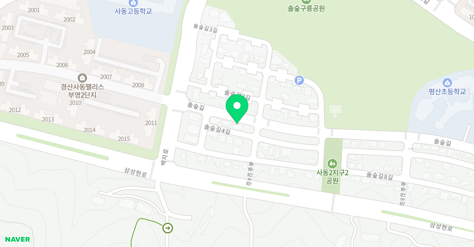 사동 영어특별시 위치