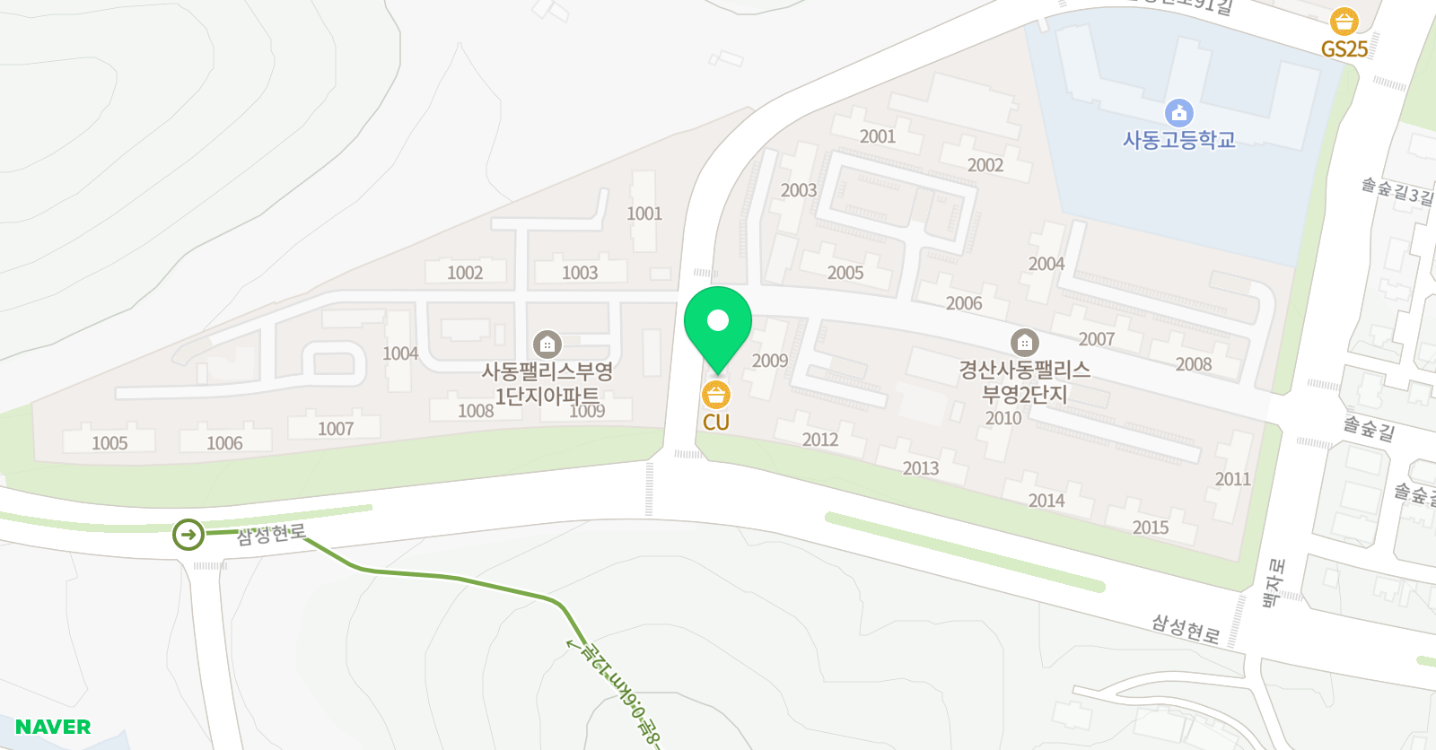 백산 수학전문학원 위치