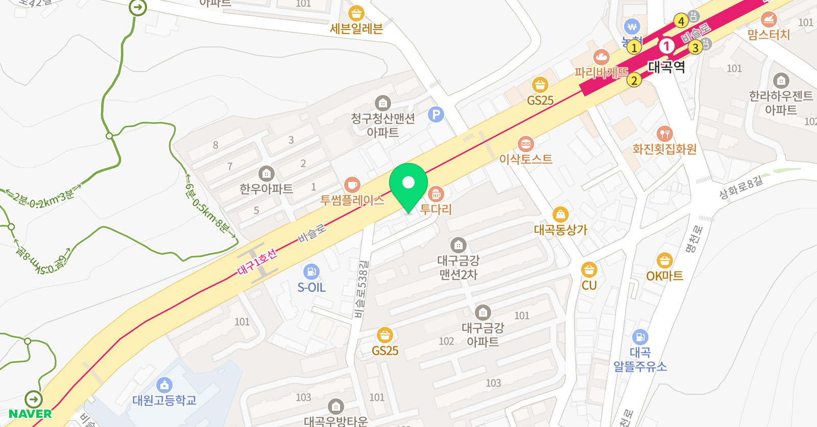 푸르넷 공부방 달서지점 위치
