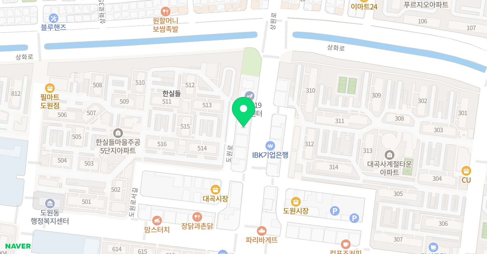 딱풀리는수학 수마 수학학원 위치