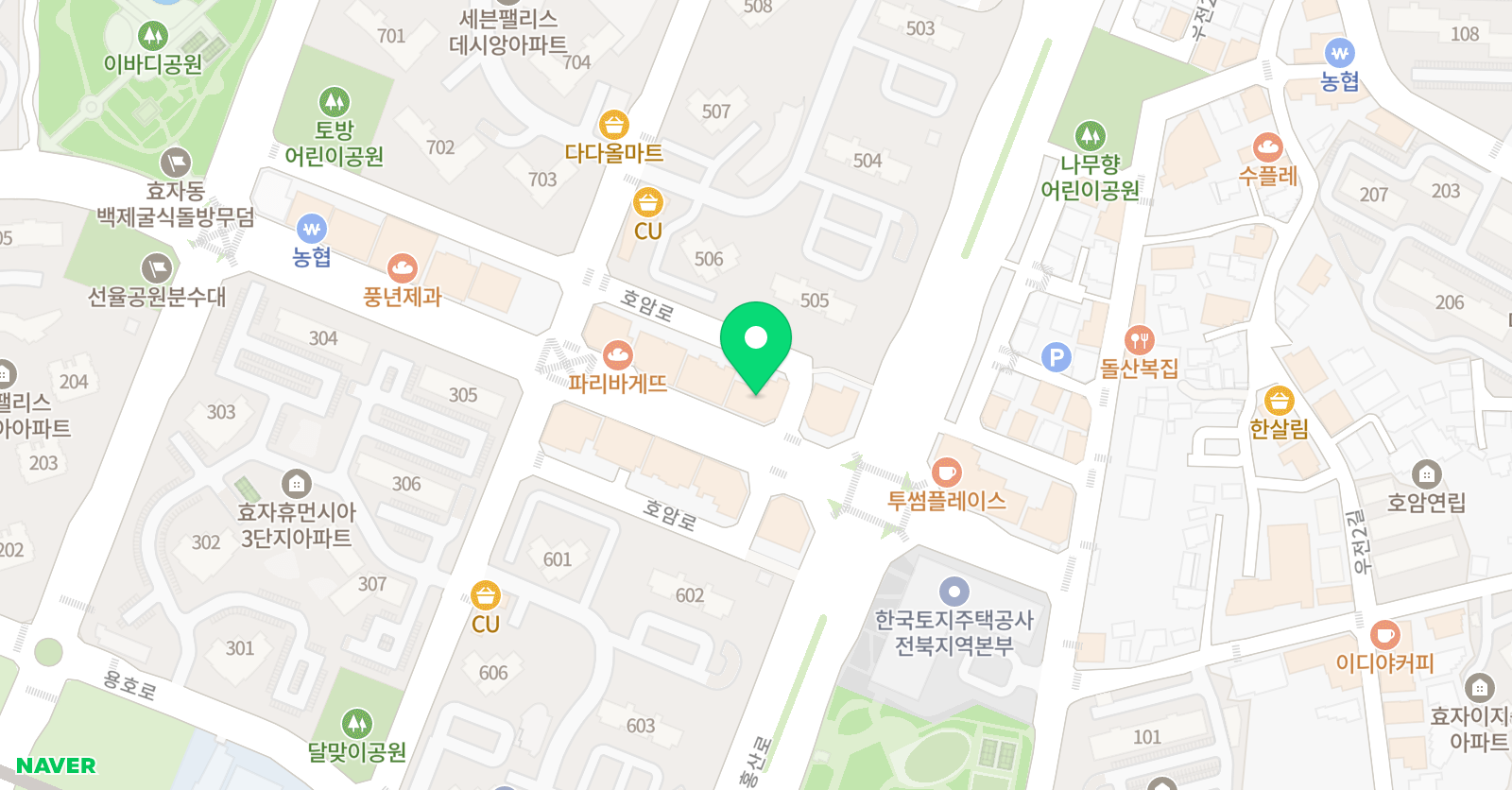 점프스쿨 드림 태권도 위치