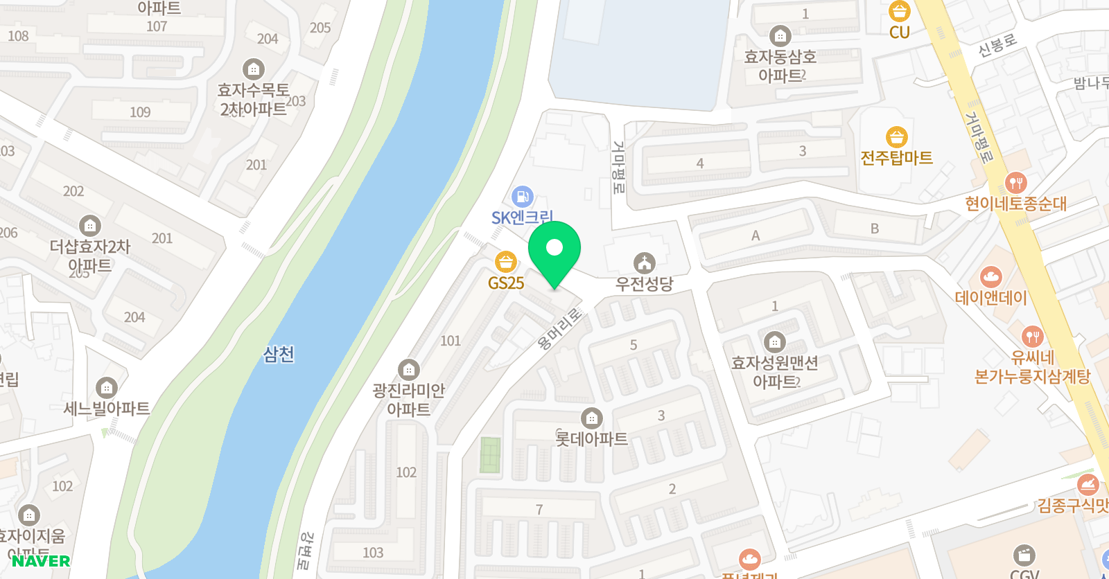 화랑 태권도장 위치