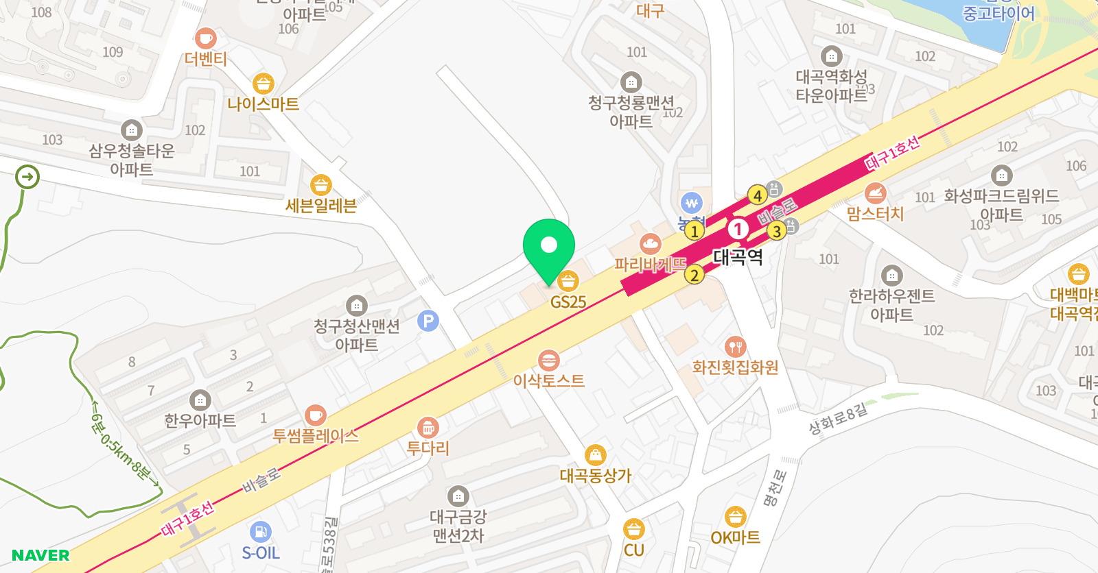 동기 학원 위치
