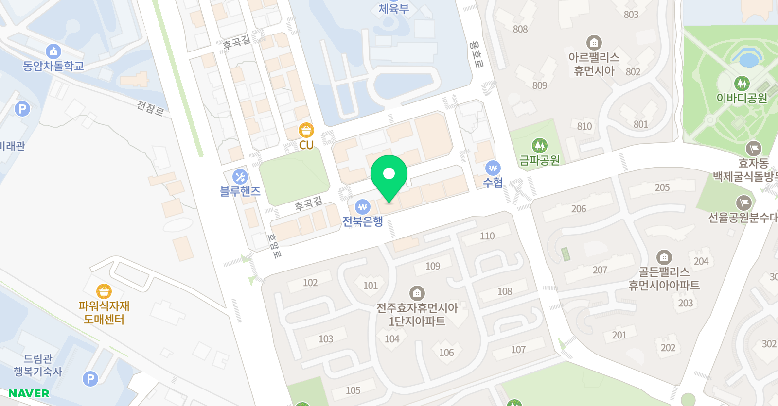 SLA 어학원 전주캠퍼스 위치